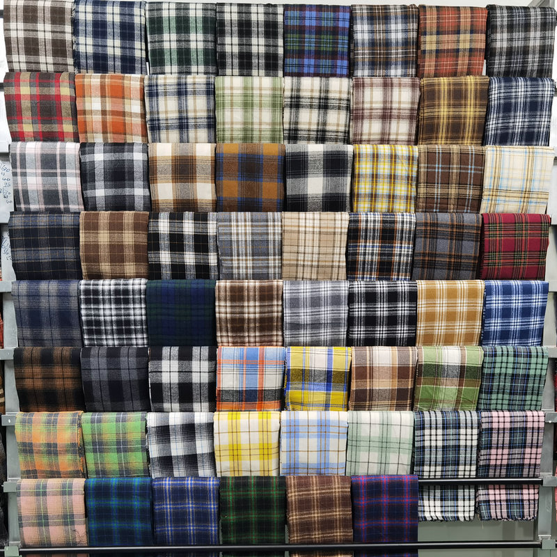 Flannel Shirt Lined - Tela de franela a cuadros de